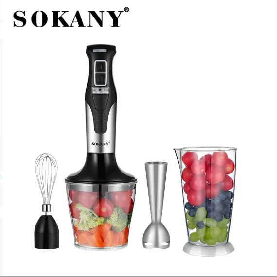 4615 هاند بلندر سوكاني 1000 وات 4*1 ستانلس SK-758-4N - الصورة 1