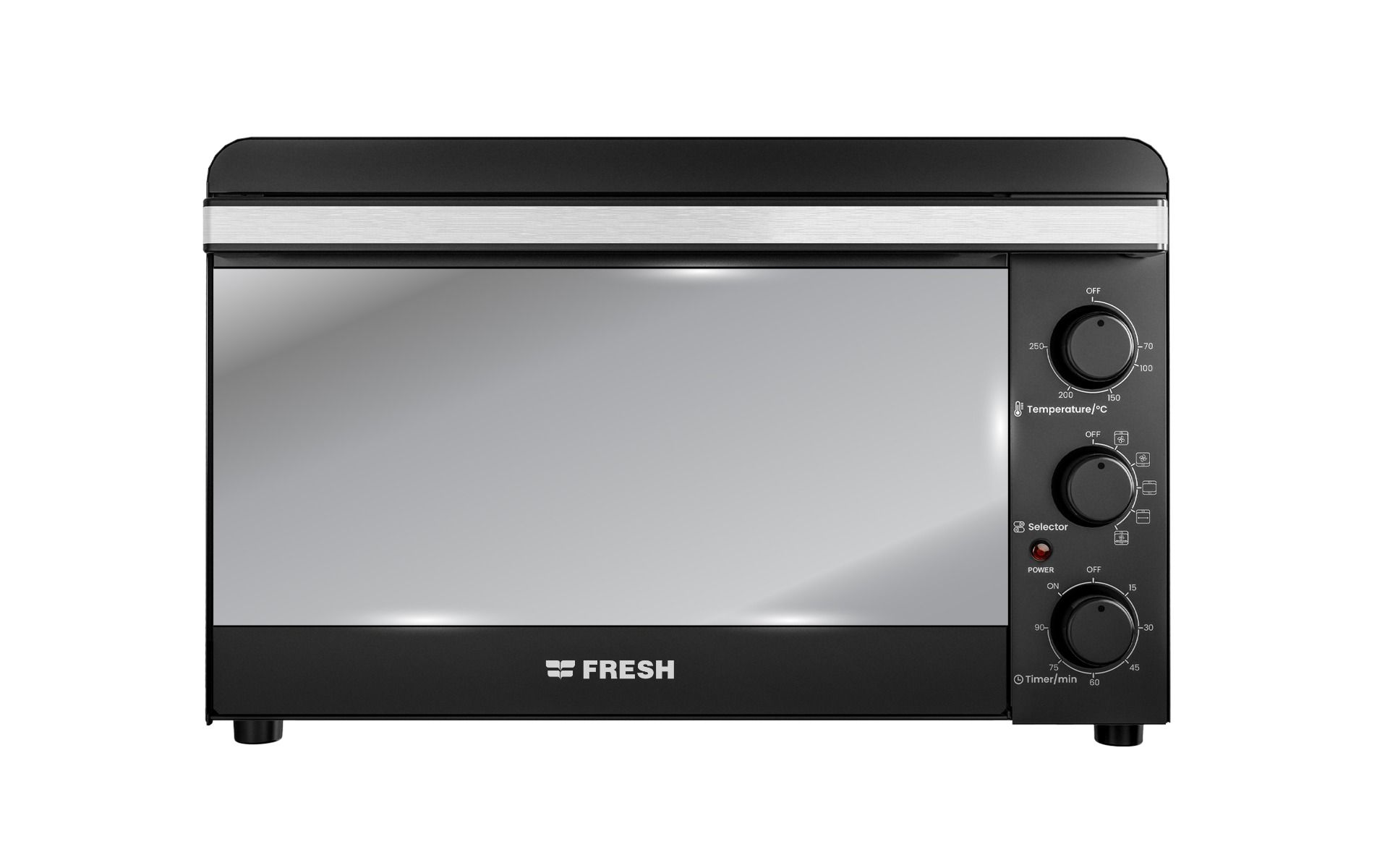 oven_48_l_cosmos_1_ Cosmos فرن فريش اسود 48 لتر شواية ومروحة - الصورة 1