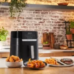 ⁦قلايه تيفال Easy Fry Precision 2in1– هوائية رقمية + شواية – 4.2 لتر – 1550 وات – 8 برامج  (EY501857)⁩ - الصورة ⁦3⁩